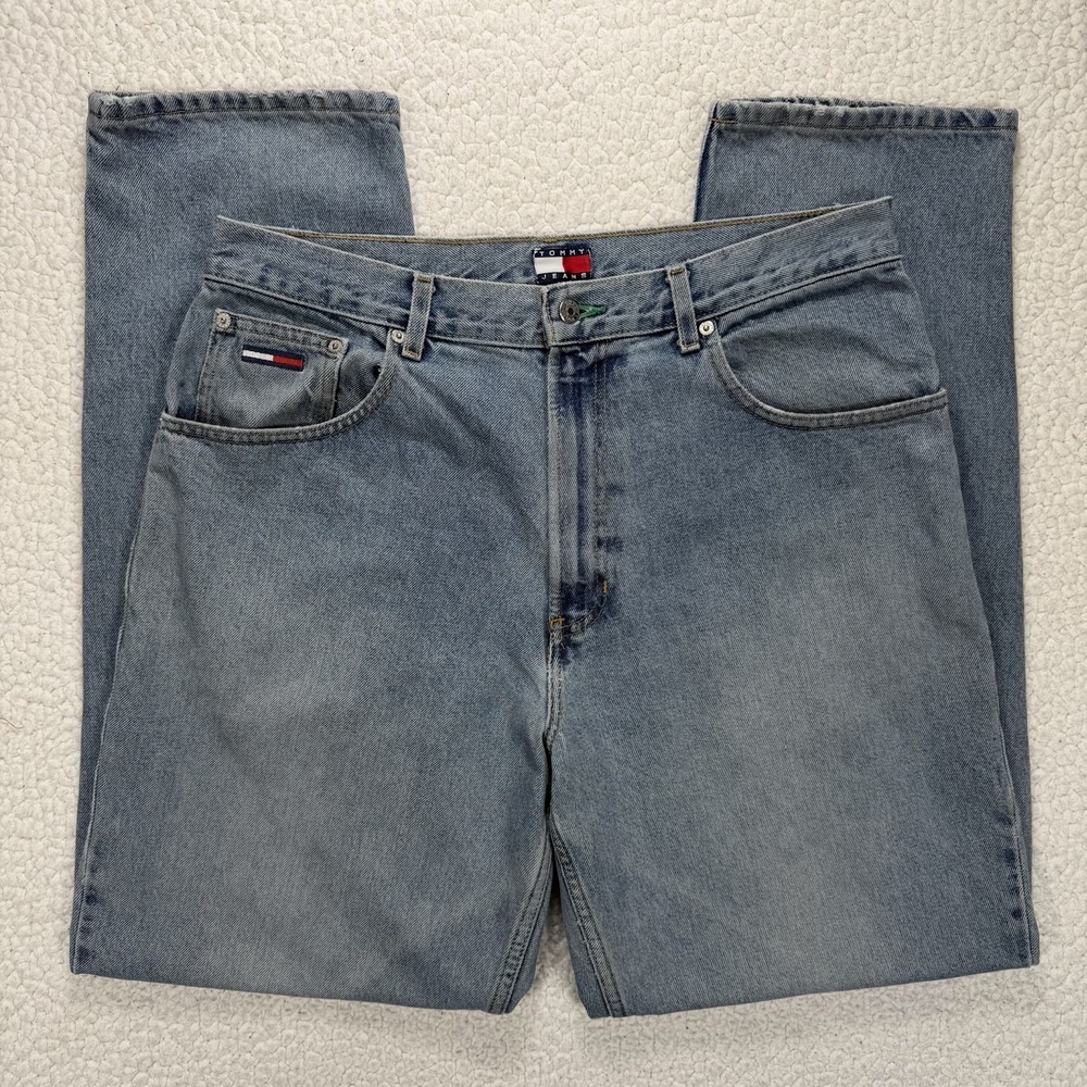 Vintage Tommy Jeans Straight Leg‎ Men's 36x34 (Actual 36x33) 90s Y2K Streetwear